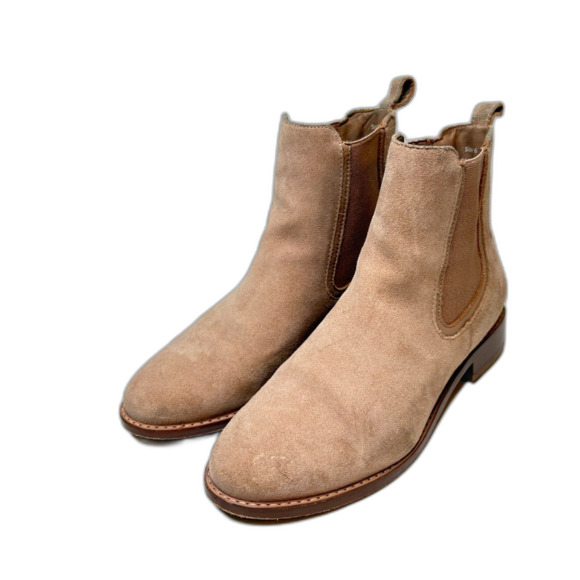 THURSDAY BOOT COMPANY Duchess Tan Suede Luxury Chelsea Boot Womens Size 6 - Picture 2 of 10